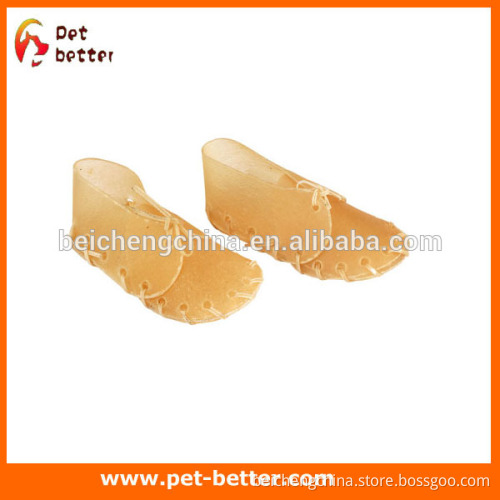 100% rawhide making dog chews shoes